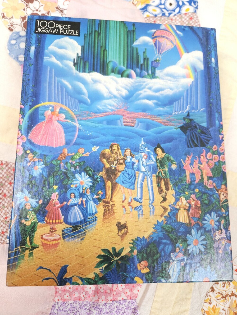 Wizard Of Oz SEALED Melanie Taylor Kent Golden 100 Piece Jigsaw Puzzle Rare 1989